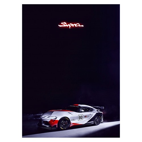 Racing car supra poster - racing,