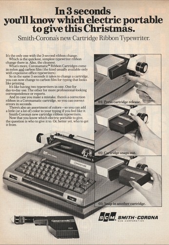 1972 smith corona electric - smith-corona,