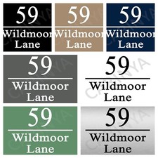 Personalised House Sign Metal