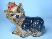 Goebel YORKSHIRE TERRIER Figurine 3003515 6" 15.25cm.(H) 7" 17.75cm (W) Red Bow