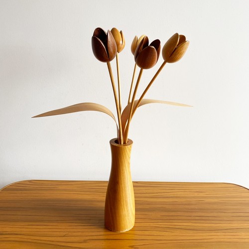 Martin jones wooden vase - martin, with
