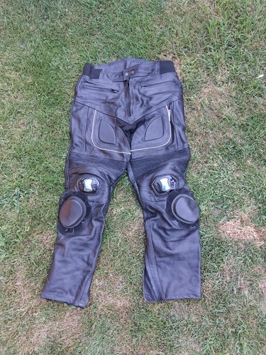 Leather motorcycle trousers - leather,