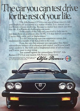 1983 ALFA ROMEO GTV6 COUPE—VINTAGE MAGAZINE ADVERTISEMENT—ORIGINAL PRINT AD
