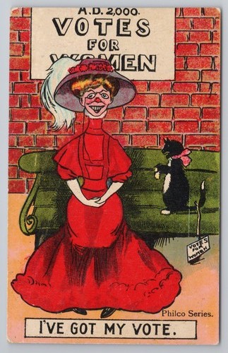 Suffragette interest postcard - suffragette,