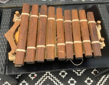 African Balafon/Xylophone Instrument  - Handmade, Wooden, 9 keys notes