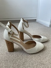 White ankle strap Shoes Size 5