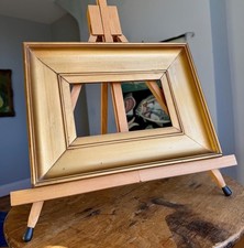 Lovely Antique Edwardian Gilt Picture Frame 8" x 5" Rebate Gesso Pine c.1910