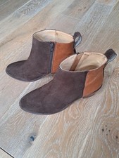 SALE £25 ~ Stunning ~White Stuff~ Willow Brown Suede/Tan Leather Ankle Boots VGC