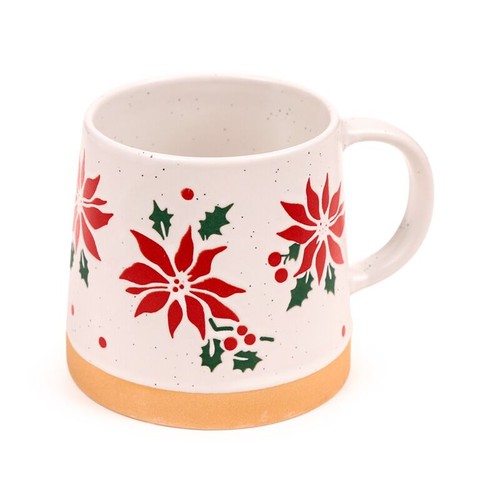 Christmas poinsettia stoneware - poinsettia,