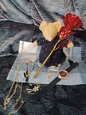 Hand Knitted Mice With Gift