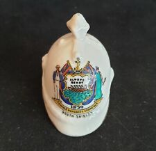 WW1 British Crested China Officer's Blue Cloth Helmet with a South Shields Crest