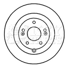 2x Brake Discs Solid For
