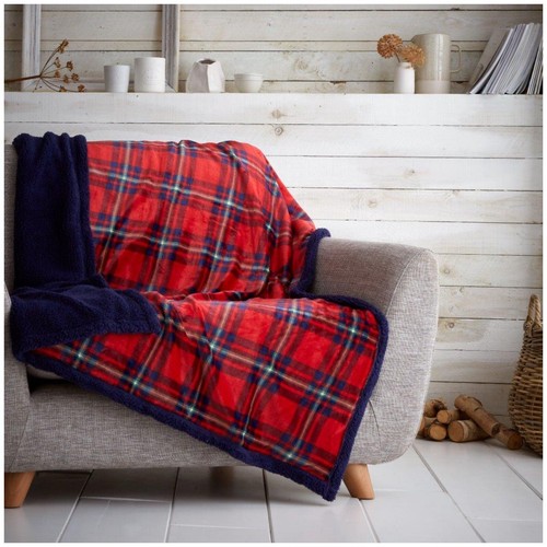 Luxury check sofa bed - luxury, throw