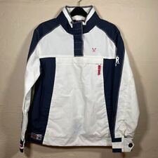 Crew Clothing No93 Women's 1/4 Zip GBR Sailing Jacket UK Size 8 Packaway Hood