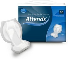 Attends F6 Incontinence Pads - Pack Of 40 Personal Care Faecal Pads