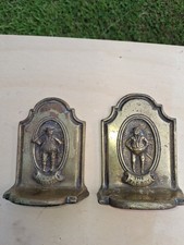 Pair Brass 1930s Dickens