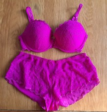 36B Bra  Size 12 Knickers Set
