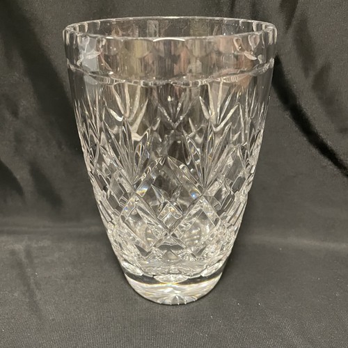 Crystal vase tall pattern - tall,