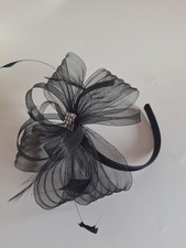 Mesh Fascinator Black with