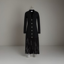 Sandro Fringe Dress XS Black