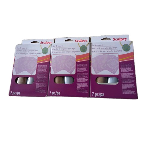 Sculpy clay silk screen kits - 3,