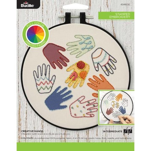 Bucilla stamped embroidery - bucilla, 6"