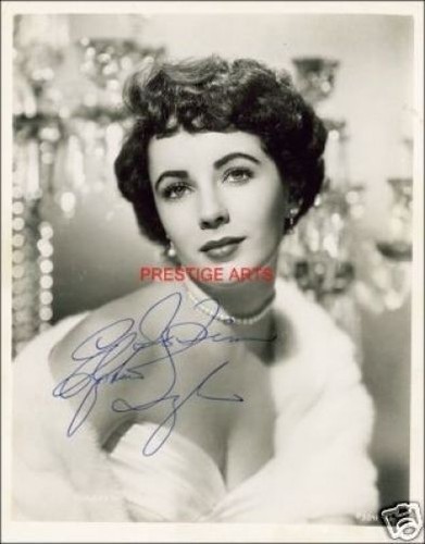 Elizabeth taylor signed photo - taylor,