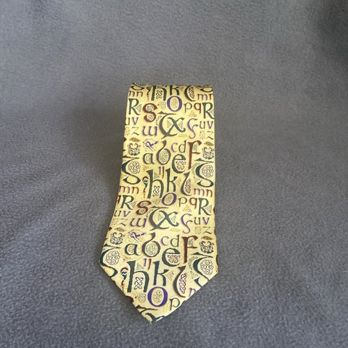 Celtic silk tie alphabet - celtic,