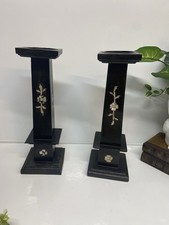 Pair Of Vintage Large Wooden