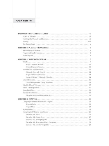 Jazz ukulele book and audio - ukulele,