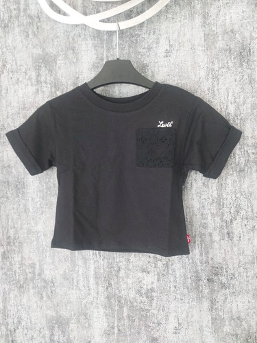 Levi black girls shirt - girls, t-shirt