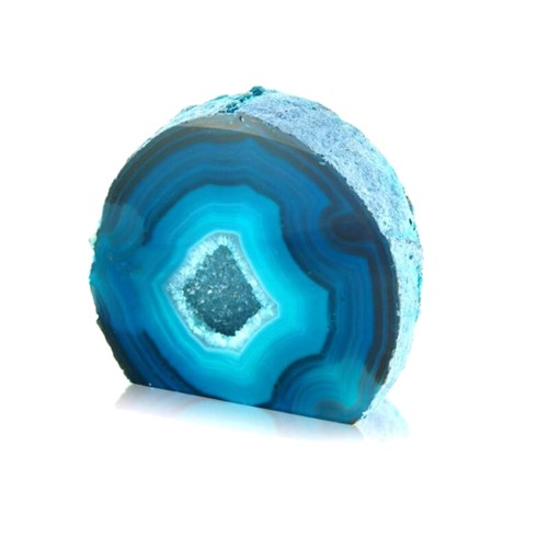 Brazilian green agate geode - agate,