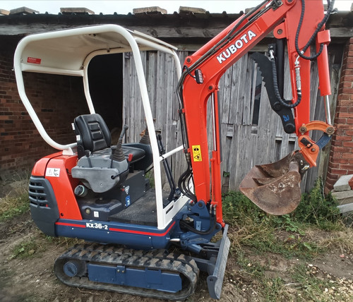 Kubota kx36 mini excavator - kx36,