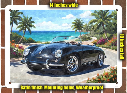 Metal sign 1956 porsche 356 - metal,