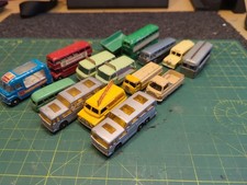 MATCHBOX LESNEY DIECAST COMMERCIAL VEHICLES 15 IN TOTAL IN PLAYWORN CONDITION