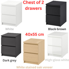 Ikea Malm Modern 2 Drawer
