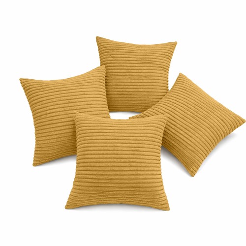 Pack plush velvet cushion - of, 4