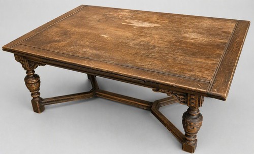 Antique jacobean revival oak - revival,