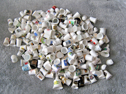 Job lot china thimbles - china, x
