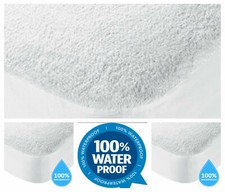 Terry Towel Waterproof Mattress Protector Fitted Wet Sheet Bed Cover Washable
