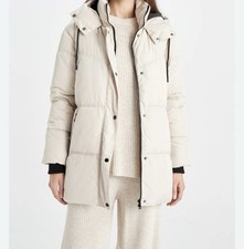 Zara Padded Puffer Jacket Size S Waterproof Women’s Beige Colour
