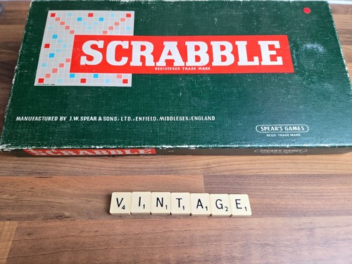Vintage scrabble board game - vintage,