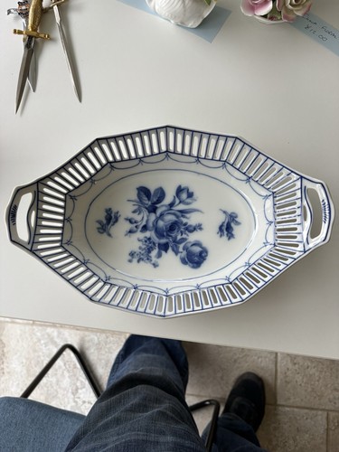 Danish pottery blue white - pottery,