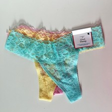 Primark 3x lace thongs Sizes