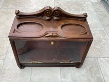 Antique small counter top cigar display cabinet.