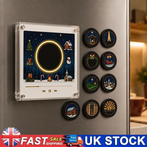 Christmas vinyl player fridge - christmas,