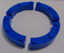 LEGO Parts 48092 6469255 Brick Round Corner 4x4 Blue x4