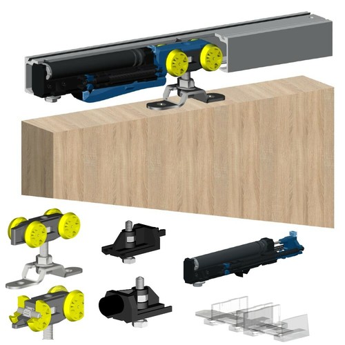 Soft close sliding door - close,