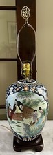 Japanese kutani vase - kutani, lamp