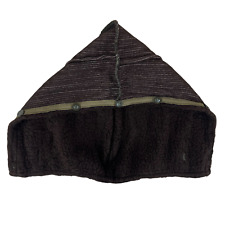 Czech Army Jacket Hood Liner Cold Weather Faux Fur Brown